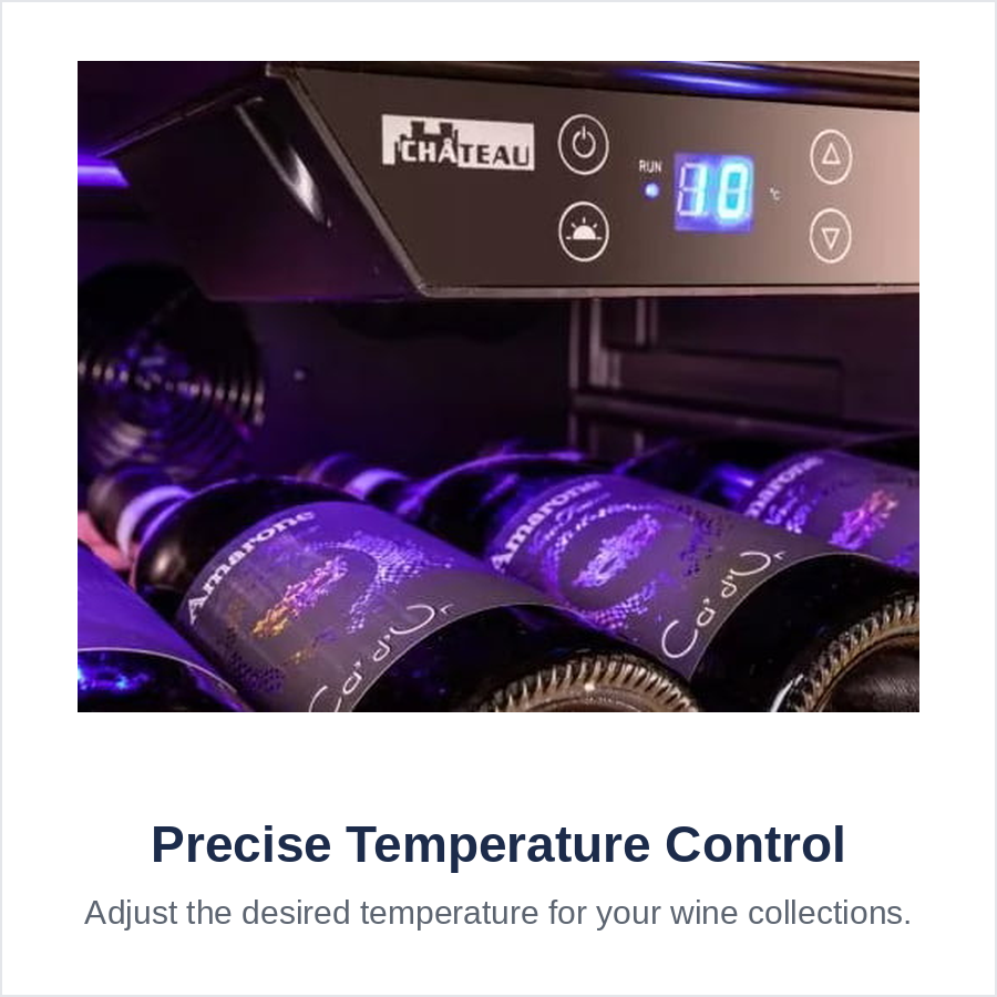 Chateau 120 Bottles Wine Cooler CW-100TH-SNS view 11