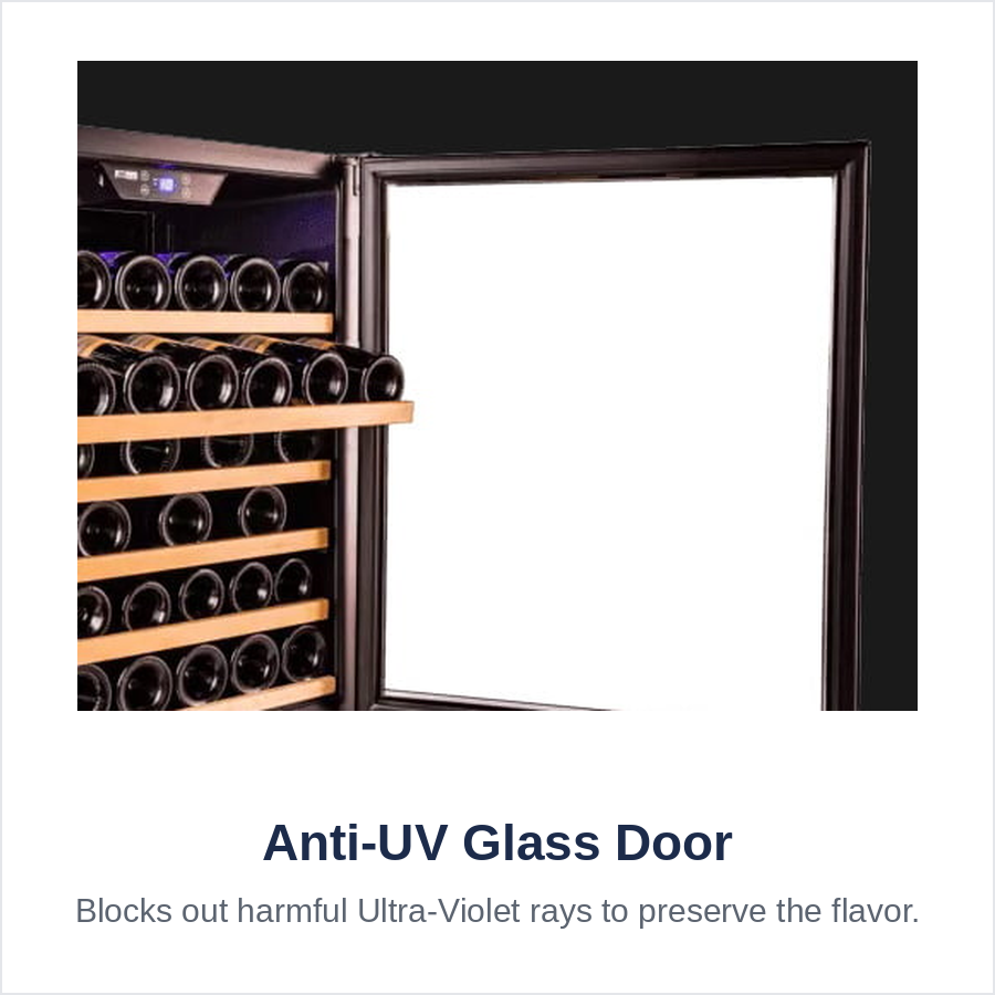 Chateau 120 Bottles Wine Cooler CW-100TH-SNS view 13
