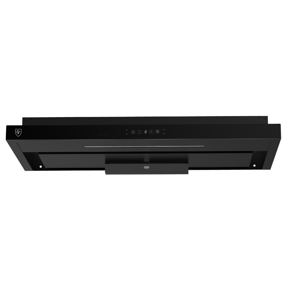 EF 90cm Semi-Integrated Cooker Hood EFCH-9214A-BK-SS Black