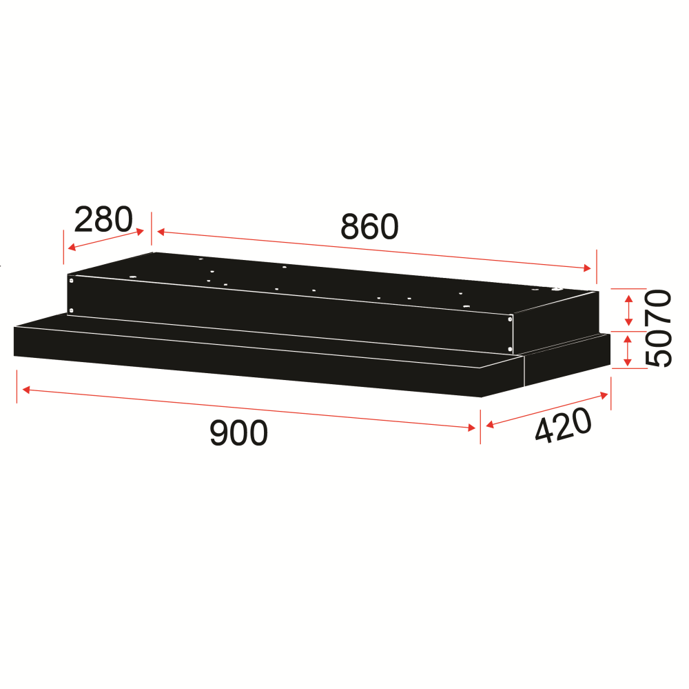 EF 90cm Cooker Hood EFCH-9232-HM-SS view 2