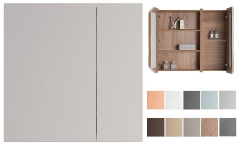CUBI 600mm Multiple Colors PVC Mirror Cabinet 6070301