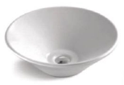 NOBEL Bowl Shape Counter Top White Color Ceramic Basin - C-7020