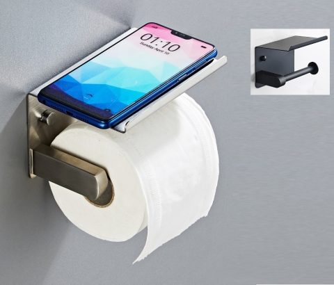 BATHAR Stainless Steel Paper Holder With Tray BPH-1310